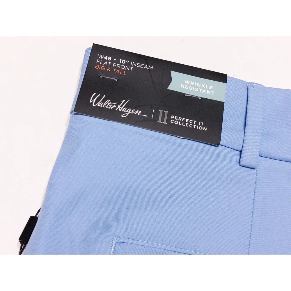 WALTER HAGEN Performance Golf Shorts Perfect 11 Light Blue ~ 52 - Picture 2 of 6